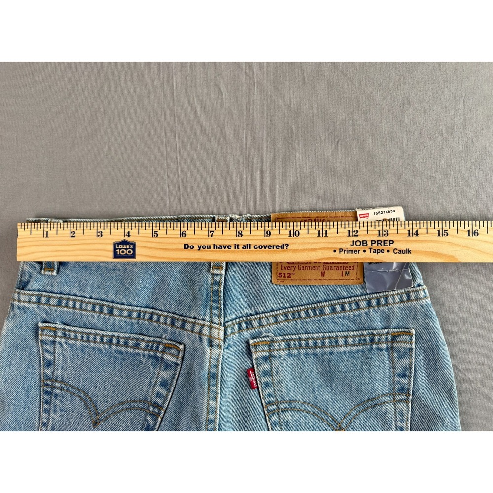 VTG 90s Levi's 512 Jeans womens 6 (27x30.5) Black BatWing Slim Straight USA New - Picture 11 of 15